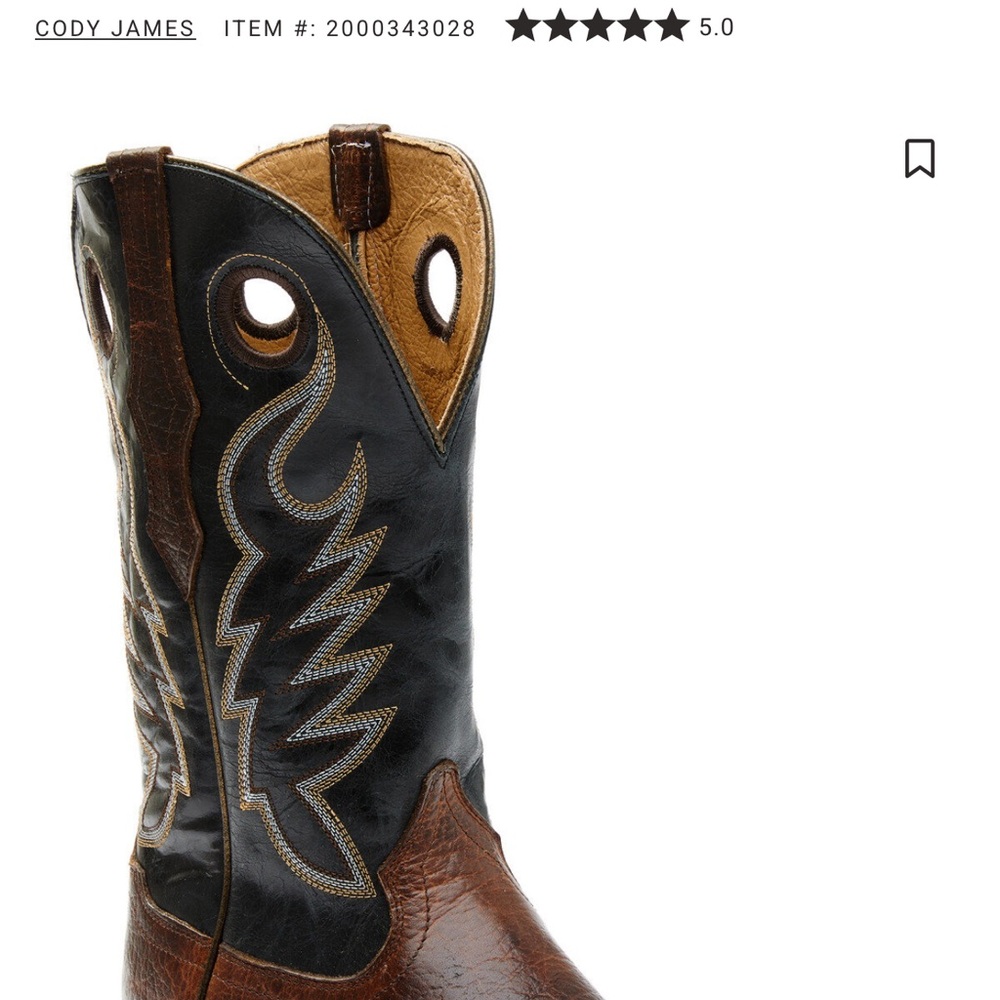 Like New..Cody James Union Xero Men's Brown Leather Western Boots - Picture 15 of 15